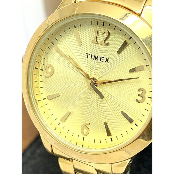 Timex Women's Watch TW2V36000 Quartz Gold Stainless Steel 32mm - Picture 13 of 14